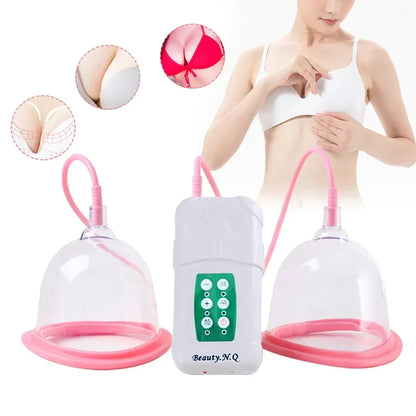 Electric Breast Enlargement Pump – Women’s Vacuum Cupping Body & Breast Massage Device with AB/CD Cups