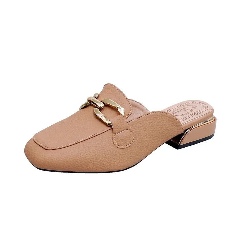 2024 Spring Summer Women’s Straw Mules – Bowknot Round Toe Fisherman Slippers