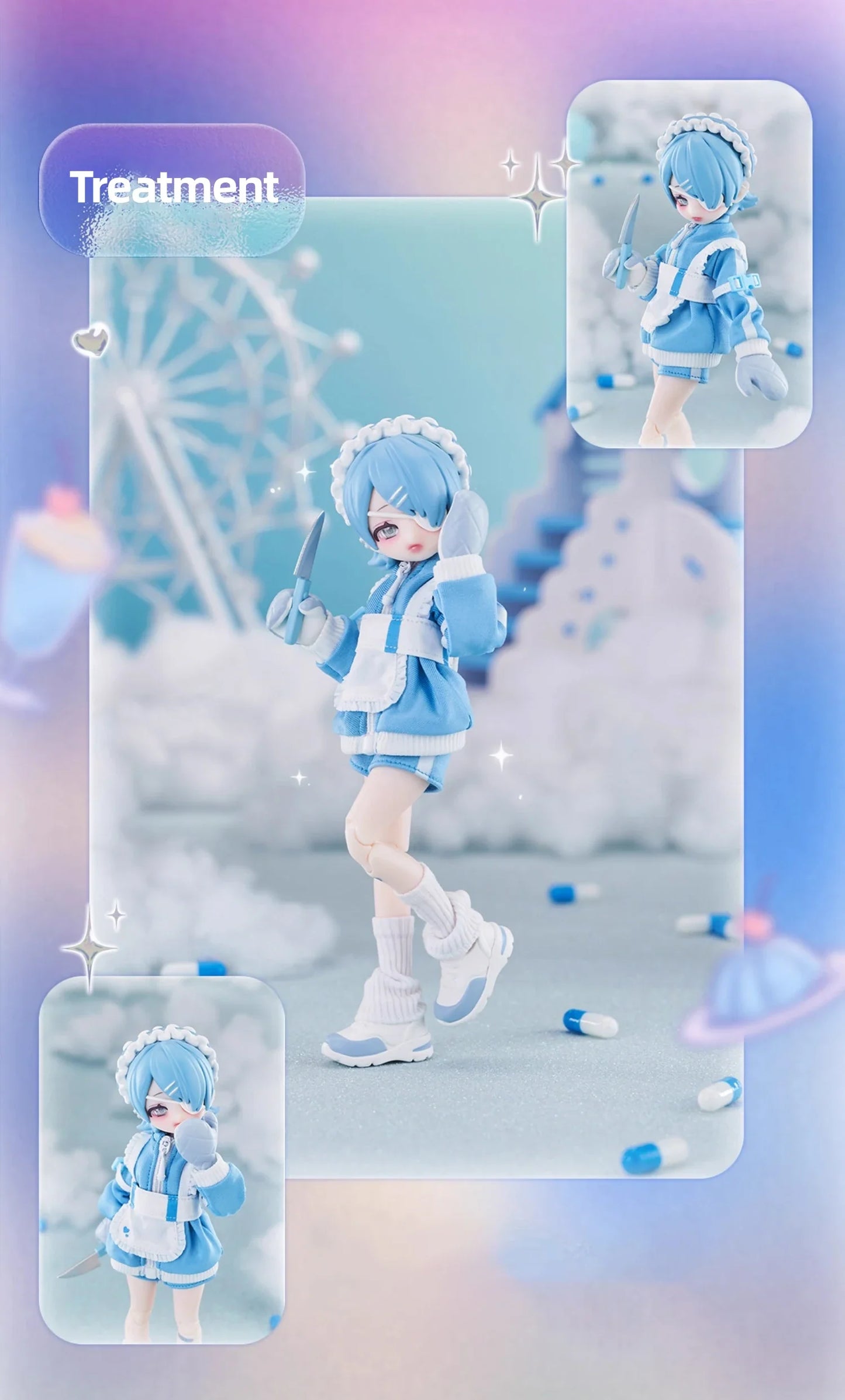 Eve Lynna Dream Park Series BJD Movable Doll – Kawaii Blind Box Anime Figurine, Trendy Surprise Toy Gift for Boys & Girls