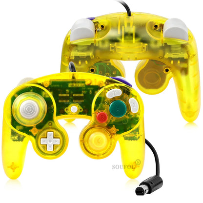 Transparent Wired Game Controller for GameCube NGC – Replacement Handheld Joystick for Video Game Console