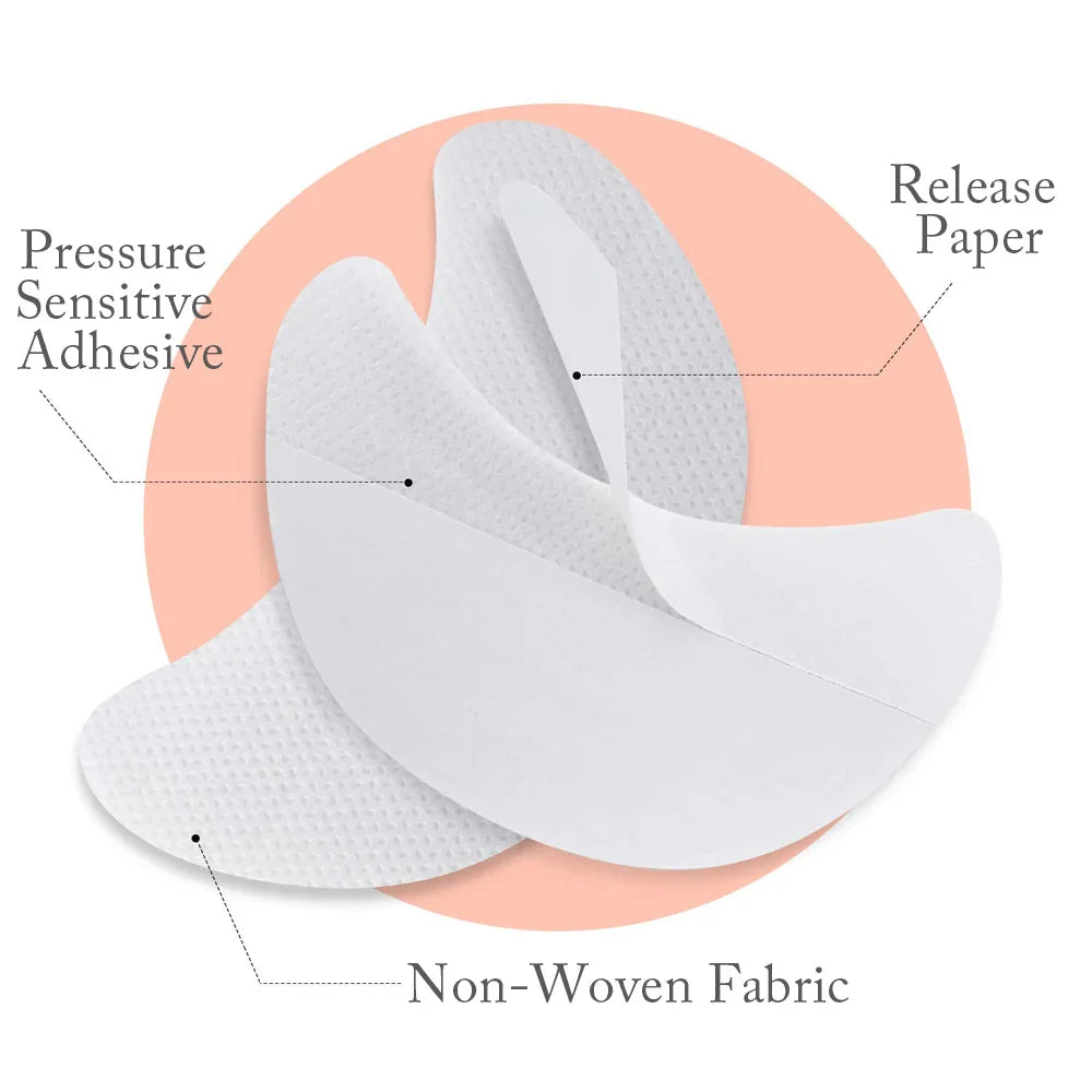 10/20/50/100Pcs Eyeshadow Shields - Disposable Under Eye Patches, Lint-Free Makeup Stickers & Applicators