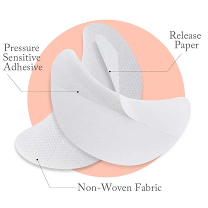 10/20/50/100Pcs Eyeshadow Shields - Disposable Under Eye Patches, Lint-Free Makeup Stickers & Applicators