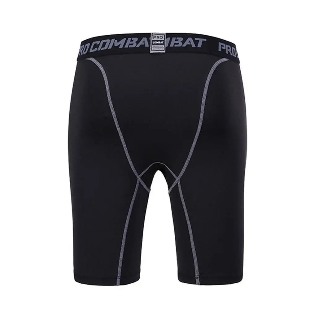 Men’s Compression Leggings — Quick-Dry Basketball, Running & Training Quarter-Length Sports Fitness Pants