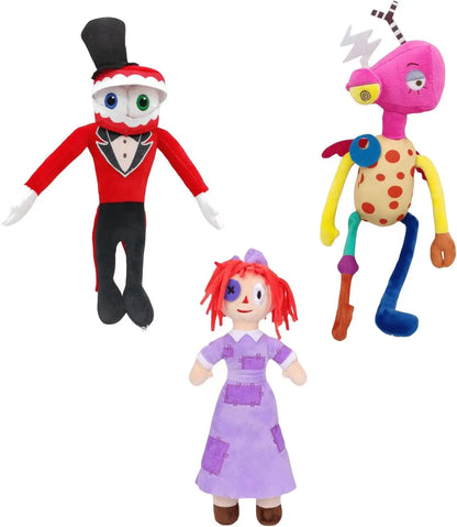 The Amazing Digital Circus Plush — Pomni & Jax Cute Stuffed Animal Dolls, Birthday & Christmas Gift for Kids