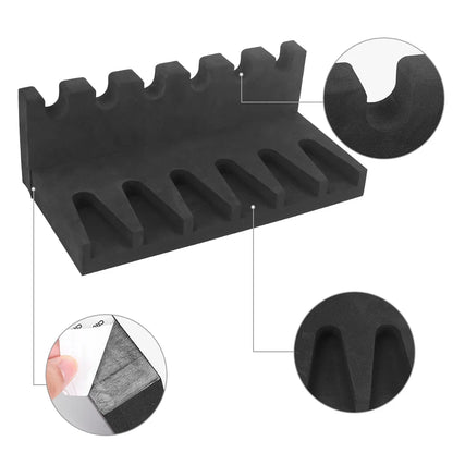 3/4/6 Slot Foam Gun Rack - Universal Pistol Holder for Glock, Handgun Display Stand & Gun Safe Organizer