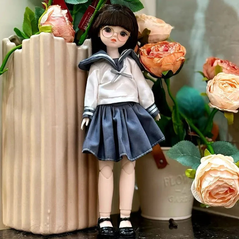 High-Value 30cm BJD Doll – 6-Point Jointed Princess Outfit Set for Girls, Birthday Gift Toy