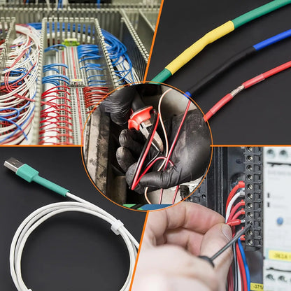 580/560Pcs Heat Shrink Tubing Kit – EVA Material, 6 Colors & 11 Sizes for Electrical Insulation, Repairs & Wire Connections