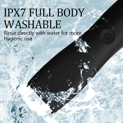 Men’s Body Hair Trimmer – Waterproof Electric Razor with Replaceable Ceramic Blade for Groin & Pubic Grooming