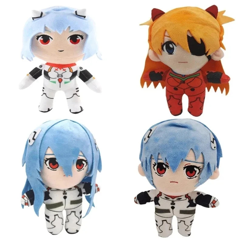 20cm Ayanami Rei Plush Toy – Kawaii Evangelion Anime Doll, Soft EVA Stuffed Plush for Room Decor & Gifts
