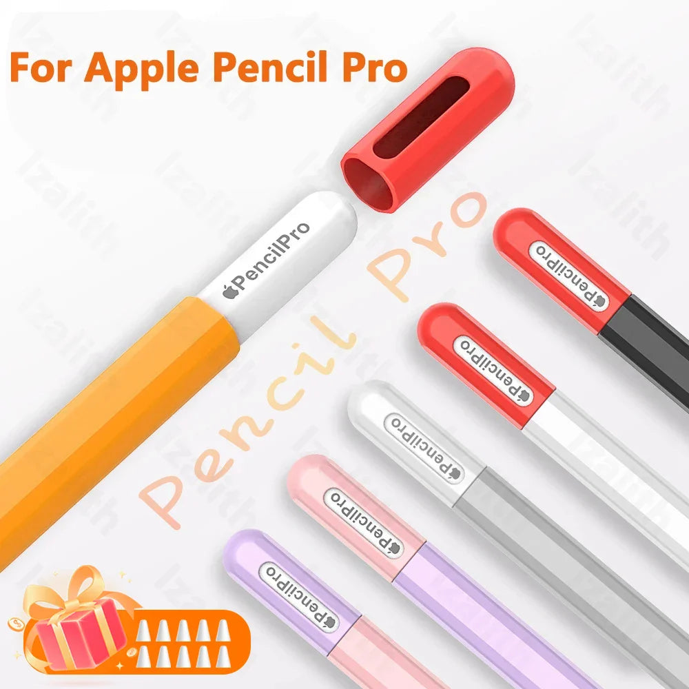 Pencil Case for Apple Pencil Pro | Soft Silicone Ultra-Thin Protective Cover for iPad Pencil