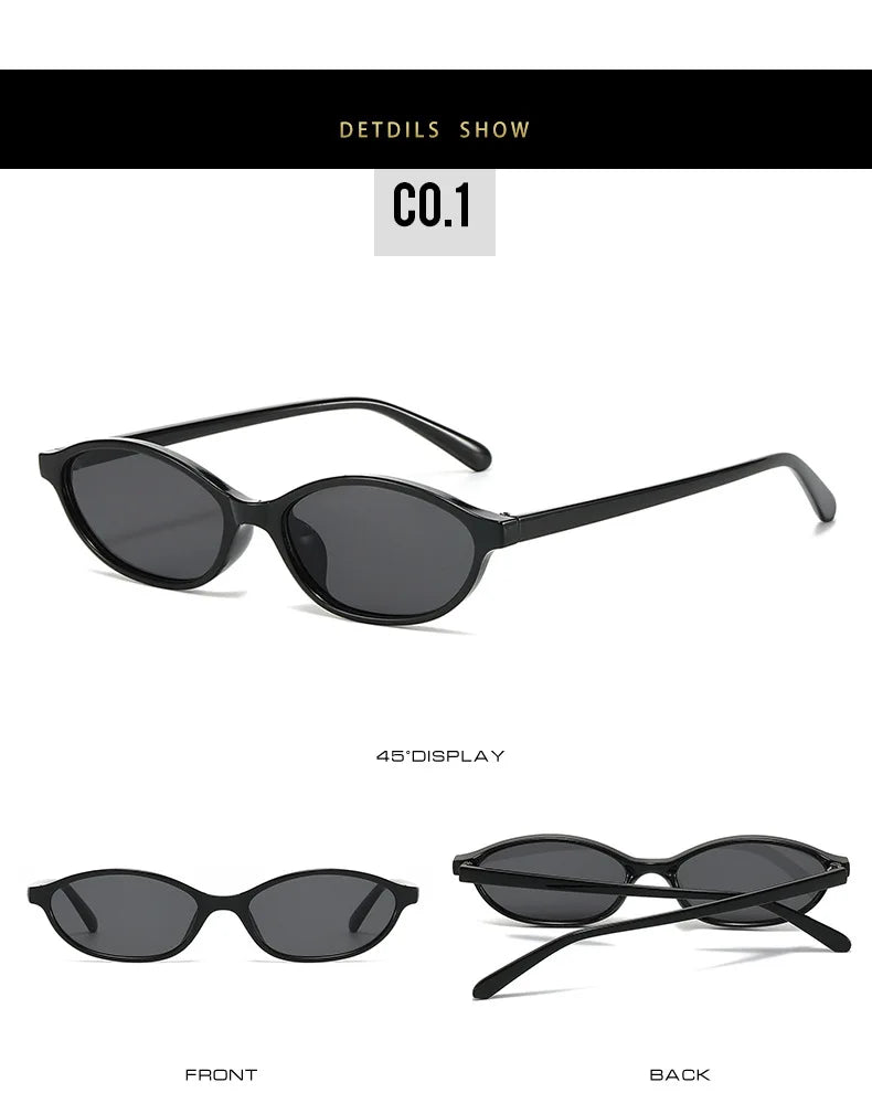 2024 Women’s Leopard Brown Sunglasses — Fashion Brand Small Frame Retro Oval Sun Glasses, Ladies Eyewear Shade