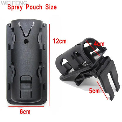 Tactical Pepper Spray Holster – MOLLE 360° Rotatable Belt Clip Mace Pouch, Outdoor Hunting & Self-Defense Carry Accessory
