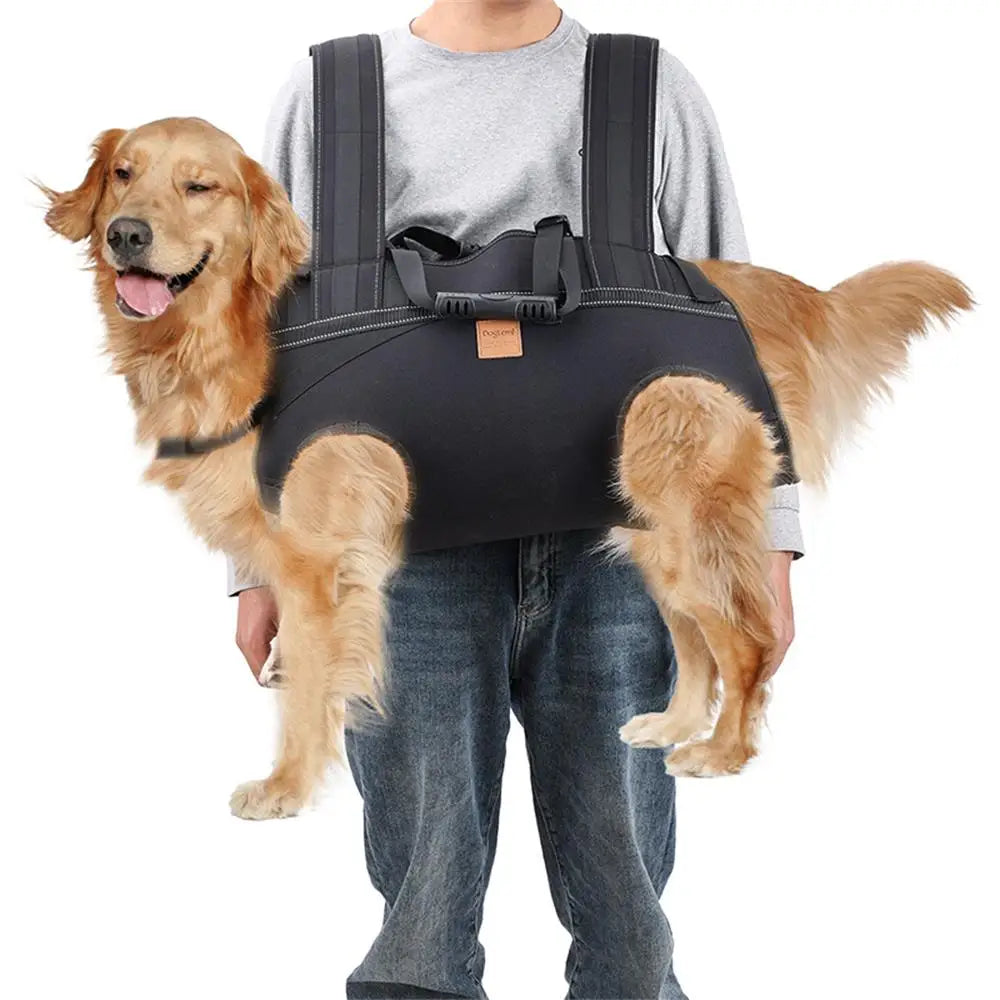 Large Dog Backpack Carrier – Full Body Sling Harness with Handle for Elderly & Disabled Dogs