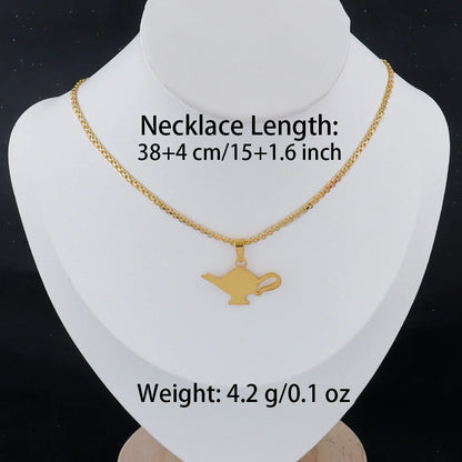 Luxury Gold Stainless Steel Letter Necklace – Minimalist Women’s Jewelry for Daily Wear & Gift