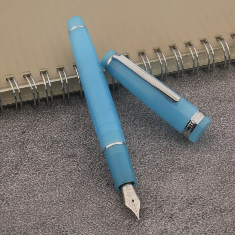 JINHAO 82 Transparent Fountain Pen — Spin Golden EF/F/M Nib, Ink Pen for Business, Office & School Supplies