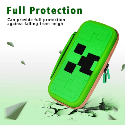 Green Travel Case for Switch 2 — Waterproof EVA Hard Shell Protective Carrying Bag for NS2 Accessories