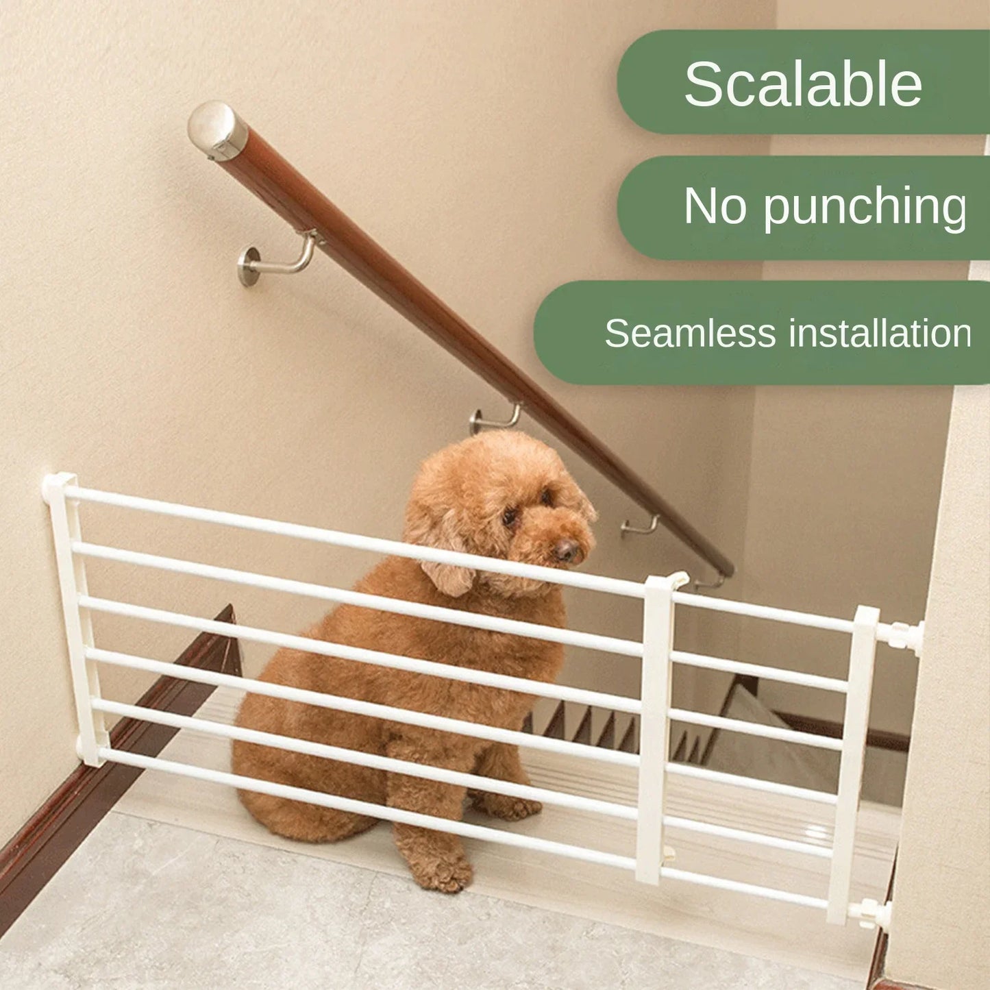 Pet Fence Barrier Gate — Indoor Safety Fence for Small & Medium Dogs, Prevents Pets from Entering Rooms