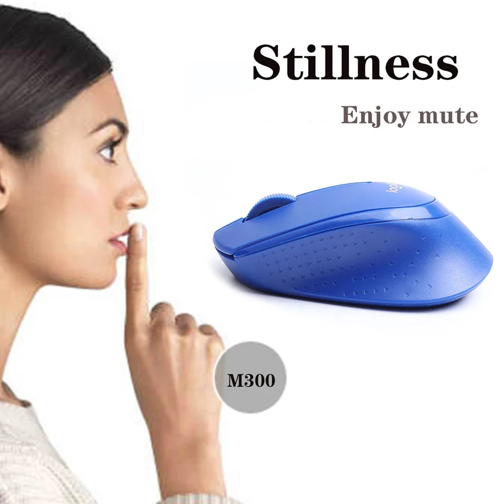 Logitech M330 Wireless Gaming Mouse - 2.4GHz USB, 1000DPI, 3-Button Optical Mouse for Laptops & PCs