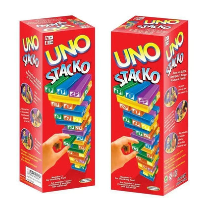 Stacko UNO Card Game – Family Board Game, Party & Educational Puzzle Toy, Birthday Gift