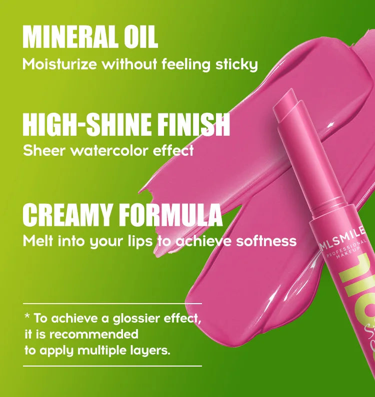 MLSMILE Multi-Color Silky Click Hydrating Lip Gloss – High-Shine, Long-Lasting Radiant Lip Care