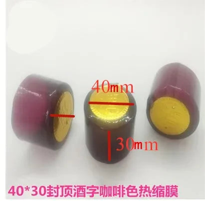 100PCS Wine Bottle Heat Shrink Capsules – Shrink Film Caps for Straight Mouth Bottles Wine Sealing Wrap