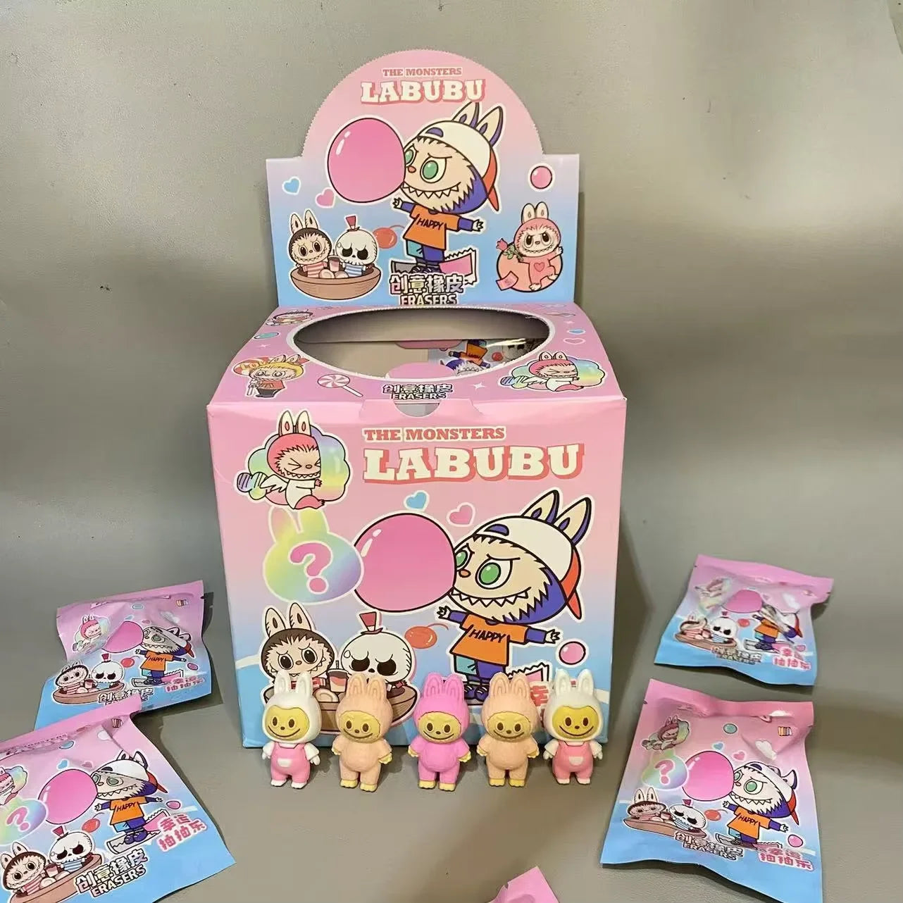 12pcs Mini Labubu V1 & V2 “Have A Sit” Figures – Cute Flocking Doll Collection & Decor Accessories