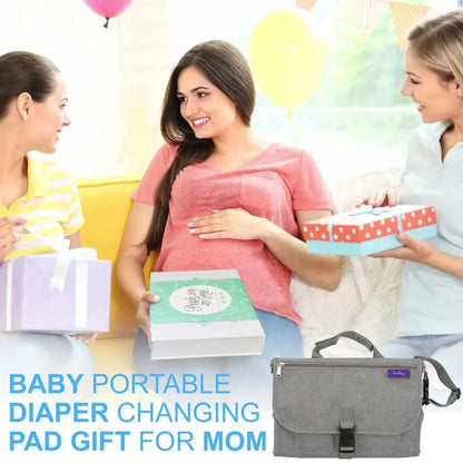 Portable Baby Diaper Changing Pad – Waterproof Travel Station with Pockets | Ideal Baby Gift