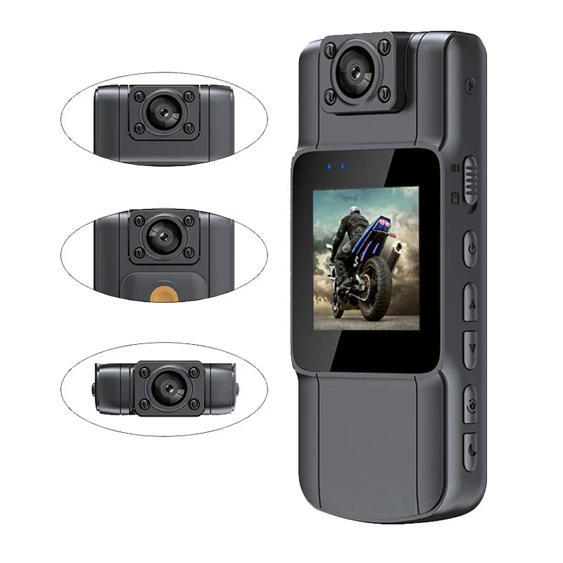 JOZUZE B23 1080P HD Mini Camera — Portable Digital Video Recorder with Infrared Night Vision, BodyCam & Small Bike Camcorder
