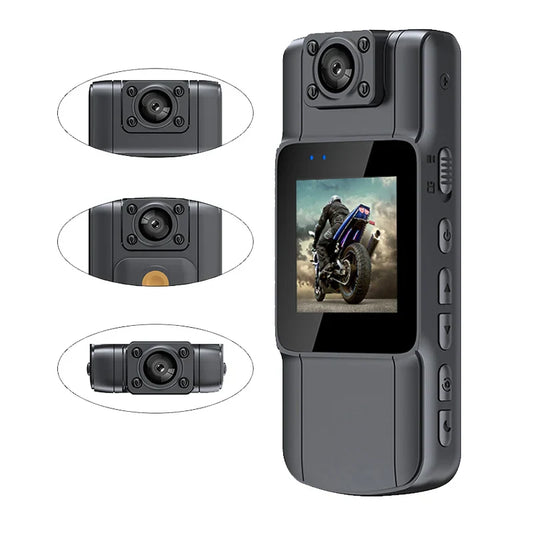 JOZUZE B23 1080P HD Mini Camera — Portable Digital Video Recorder with Infrared Night Vision, BodyCam & Small Bike Camcorder