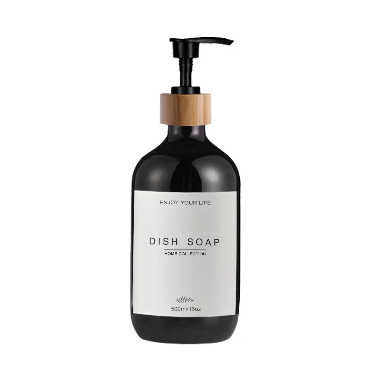 Kitchen Sink Soap Dispenser Bottle with Waterproof Labels – Refillable Dish Pump for Countertop