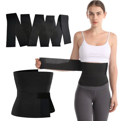 Postpartum Waist Trainer: Women's Waist Bandage Wrap Trimmer Belt - Tummy Control Shapewear for Slimming and Fat Burning