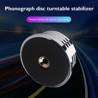Stable Sound Precision: Universal 50Hz LP Disc Stabilizer - Metal Vinyl Turntable Weight Clamp, Aluminum Alloy Record Player Accessory