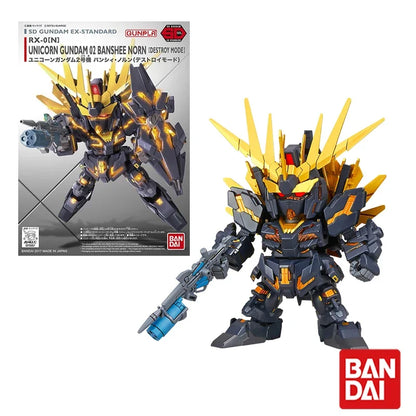 Bandai Gundam SDEX Action Figure – RX-78-2, Aile Strike, Exia, Unicorn, Astray Red Frame & Barbatos Model Kit