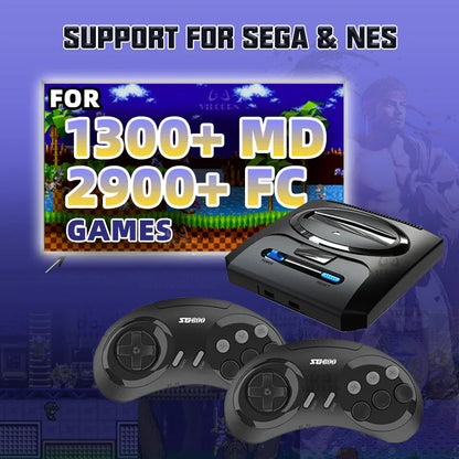 16-Bit Retro Sega MD Game Console – HDMI Output for Sega Mega Drive, Genesis & Dendy Classic Video Game System