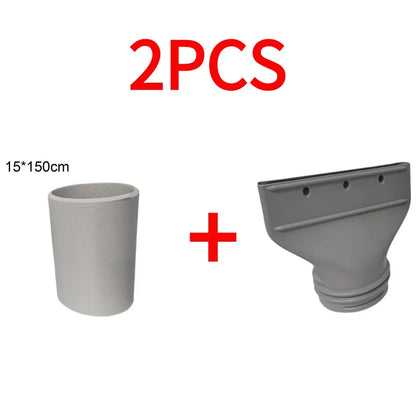 1–2PCS 1.5M Portable Air Conditioner Exhaust Hose Flat Mouth Window Duct Pipe Connector Universal AC Ventilation Accessories Kit