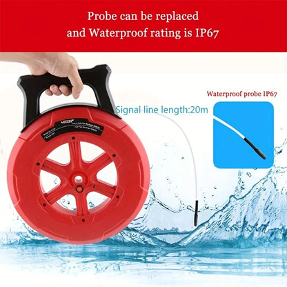 Noyafa Pip Iron Pipe Blockage Detector: 20M Line Diagnostic Tool for Pipeline Blocking - Plumbers Instrument for Clogging Scanner