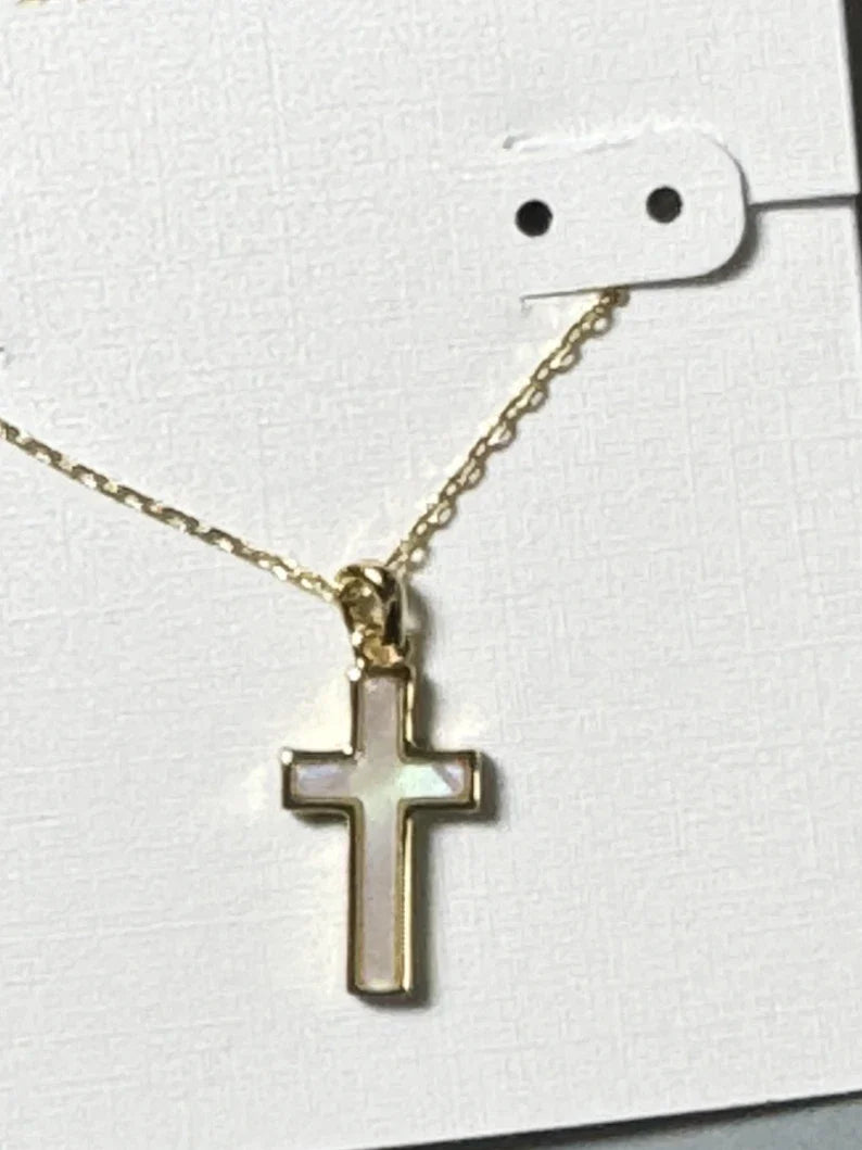 KS Fashion Trend Cross Pendant Necklace – Sweet & Fresh Short Necklace for Women
