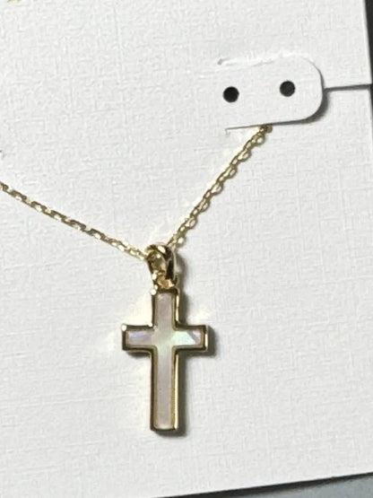 KS Fashion Trend Cross Pendant Necklace – Sweet & Fresh Short Necklace for Women