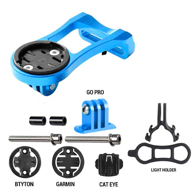 Aluminum Bike Computer & Camera Mount – Handlebar Bracket for Garmin, Road & Mountain Cycling (RR7322)