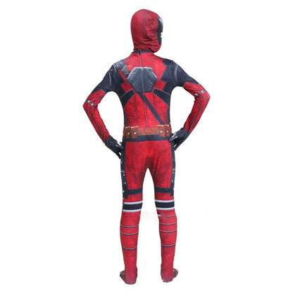 Deadpool Kids Halloween Cosplay Costume – Superhero Jumpsuit for Children