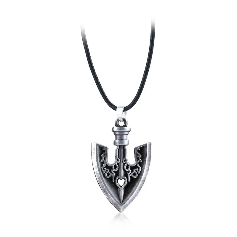 JoJo’s Bizarre Adventure Arrow Pendant Necklace – Josuke & Jotaro Cosplay Jewelry Gift