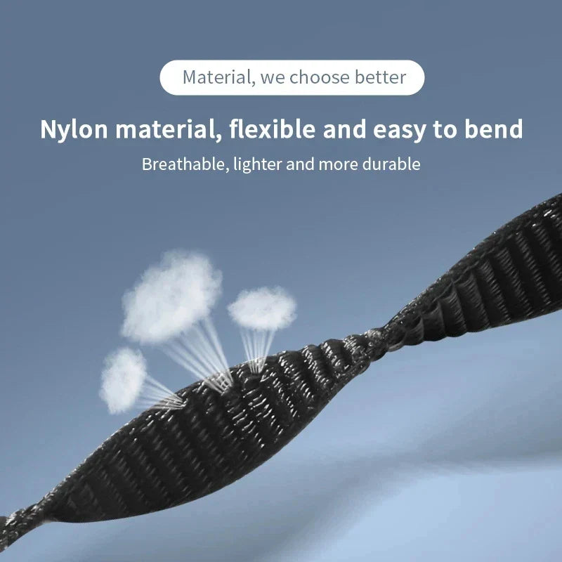 Nylon Loop Strap for Xiaomi Mi Band 3-9 – Replacement Sport Smartwatch Wristband