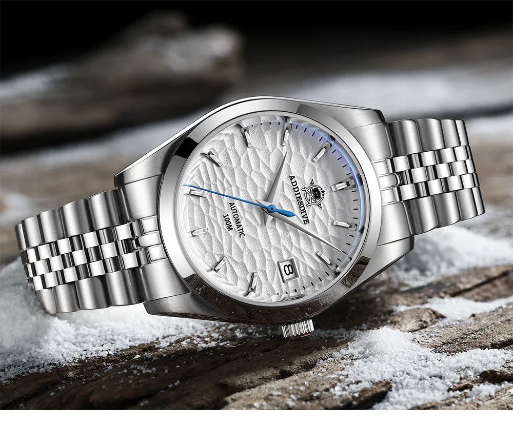ADDIESDIVE 2024 Luxury Couple Watches – Sapphire Crystal Automatic Mechanical NH35A Steel Wristwatch for Men & Women Gift