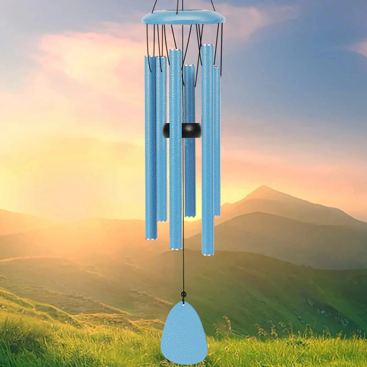 26 Inch Outdoor Wind Chimes - Decorative Garden, Porch & Balcony Hanging Chime for Farmhouse Decor