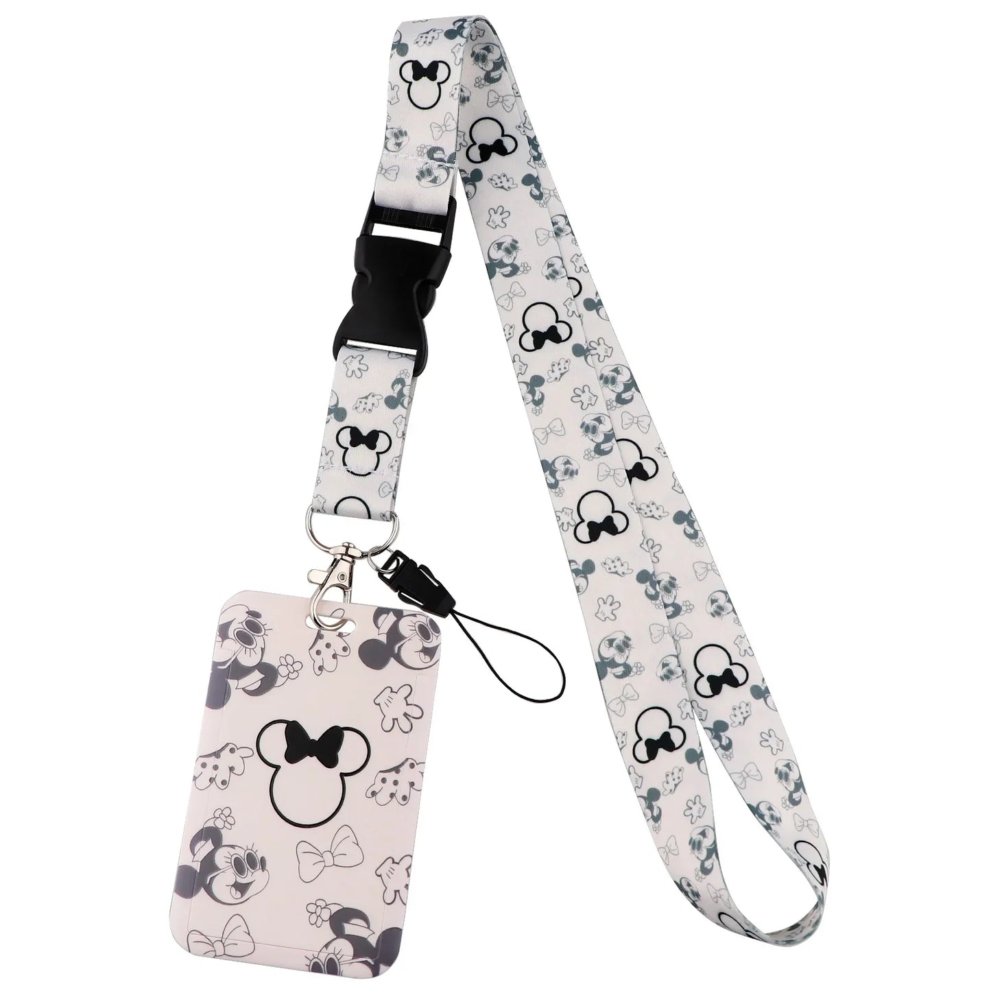 Cartoon Stitch Credential Holder Lanyard – Cute Neck Strap for Keychain, Pass & Credit Card Holder Accessories