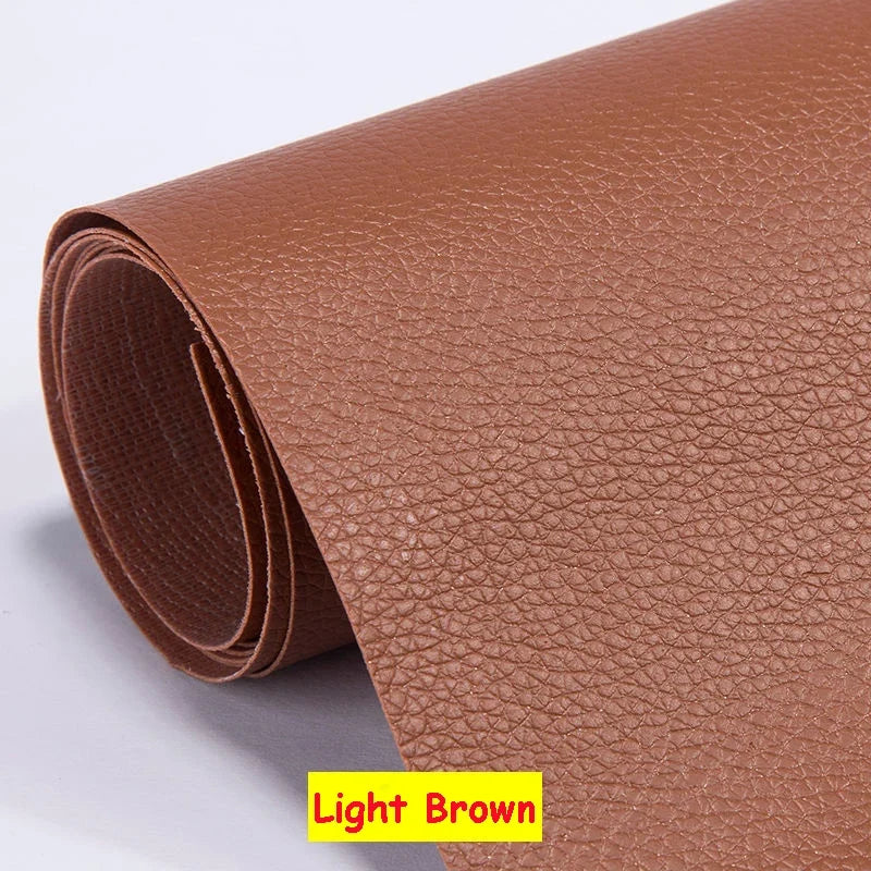 Large PU Leather Repair Patch Roll - Self-Adhesive Faux Leather Repair Tape for Sofa, Car & EV Seats