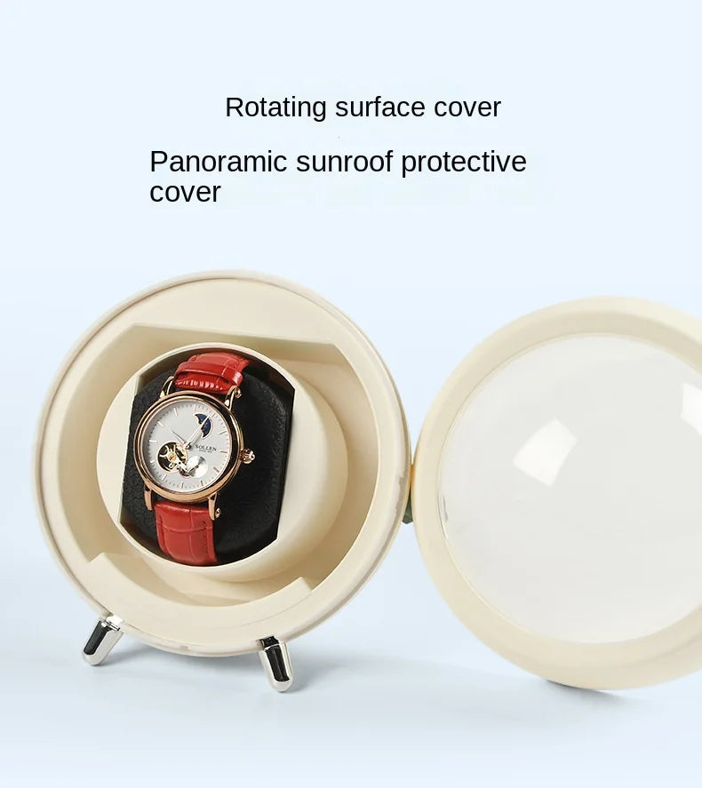 Watch Winder for Automatic Watches – USB Powered, Global Use, Mechanical Rotator Stand & Fashion Desktop Decor