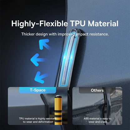 Baseus 6PCS Car Door Protector for Tesla Model 3/Y | Mirror and Bumper Sticker | Anti-Collision Strip | Vehicle Accessory
