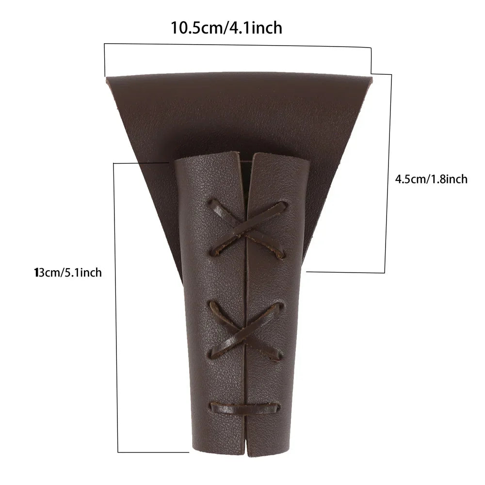 UYEE Medieval Vegvisir Knight Belt – PU Leather Waistband, Retro Renaissance Design for Men