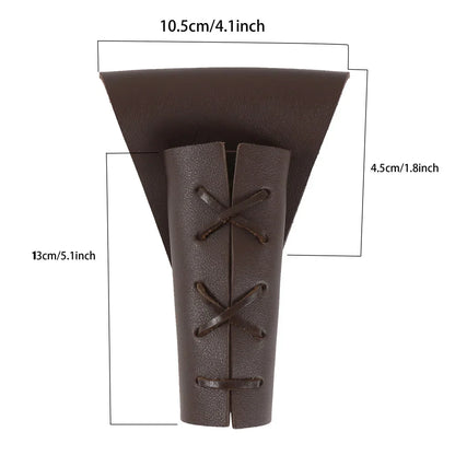UYEE Medieval Vegvisir Knight Belt – PU Leather Waistband, Retro Renaissance Design for Men